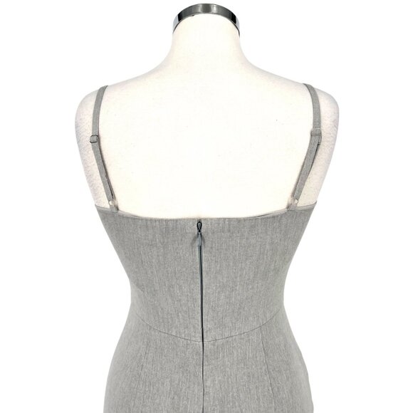 Banana Republic Gray Sleeveless Fitted Sheath Dress Grayy Size 4 - Picture 7 of 13
